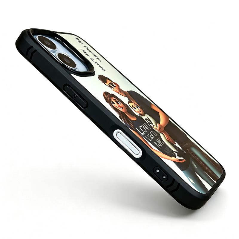 Custom photo phone case side view